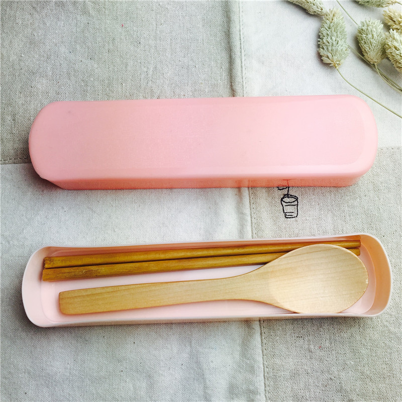 木质便携餐具筷勺套装筷子勺子实用便携餐具2
