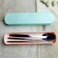 不锈钢便携餐具筷勺套装筷子勺子实用便携餐具