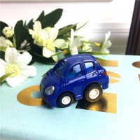 模型车 蓝色合金古董汽车模型玩具车
