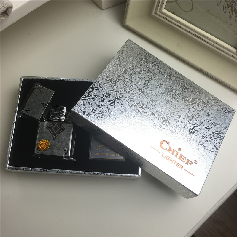个性创意防风火机银色2