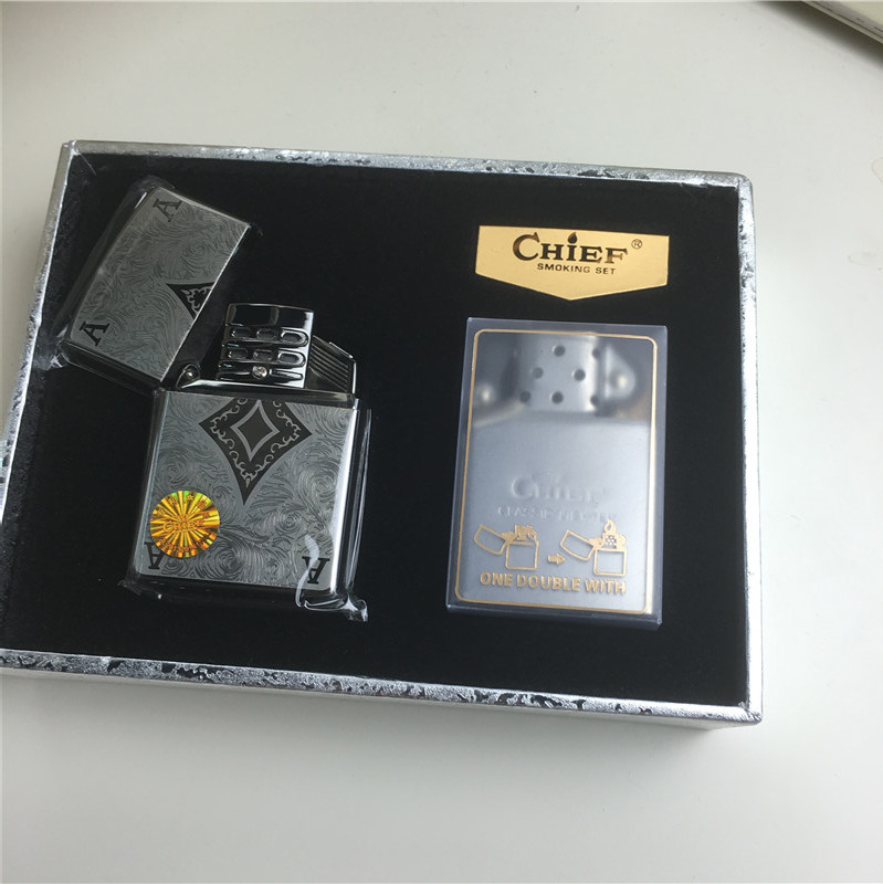 个性创意防风火机银色3