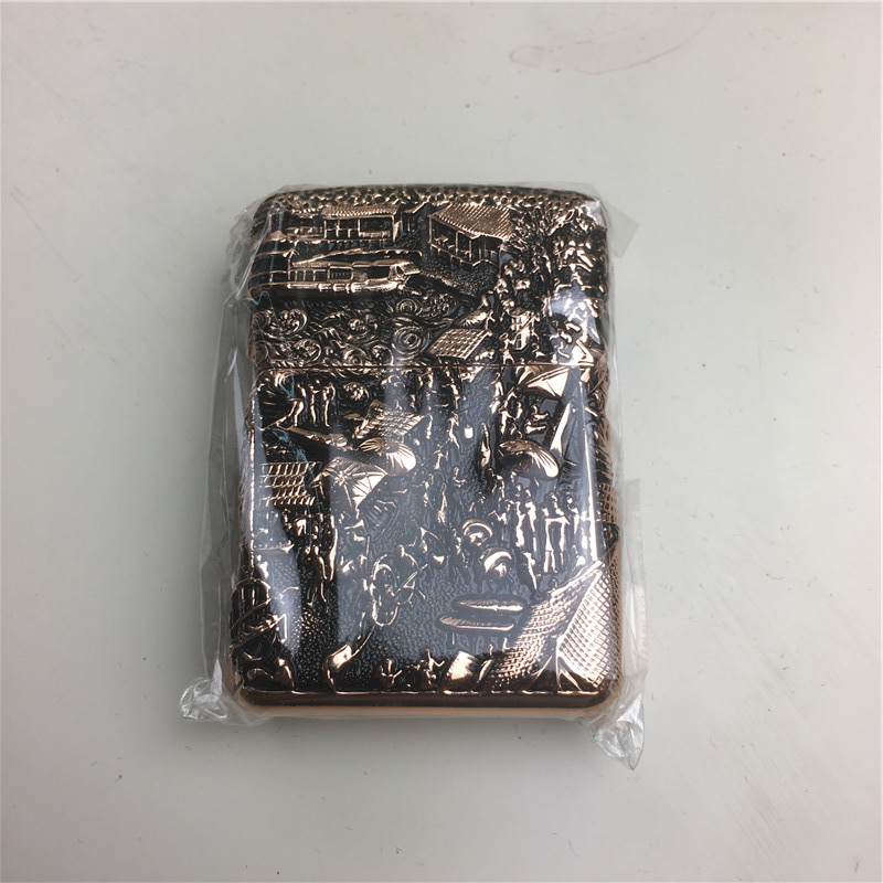 个性创意防风火机铜色4