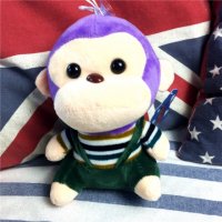 可爱毛绒玩具布娃娃送女友生儿童婚庆礼物	紫色小猴子	棉+涤纶