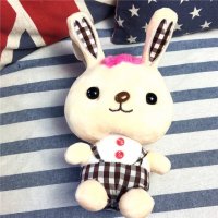 可爱毛绒玩具布娃娃送女友生儿童婚庆礼物	白色大耳朵兔	棉+涤纶