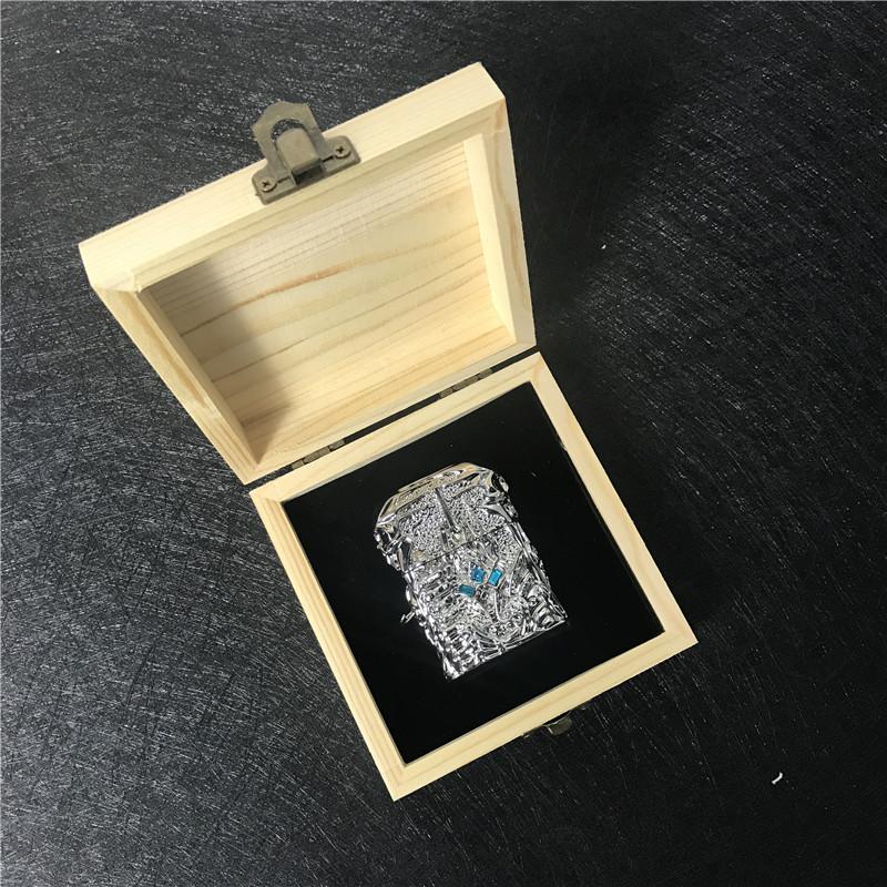 个性创意防风火机合金银色火机1