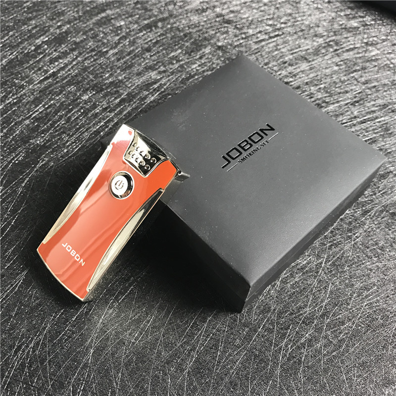 usb充电打火机男士超薄防风创意个性脉冲电流电子点烟器2