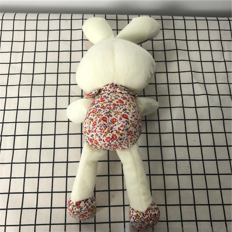 白色碎花衣小白兔	PP棉 抱枕毛绒玩具送女友生儿童婚庆礼物4