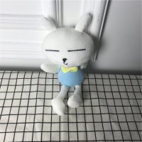 白色蓝色衣小白兔	PP棉 抱枕毛绒玩具送女友生儿童婚庆礼物