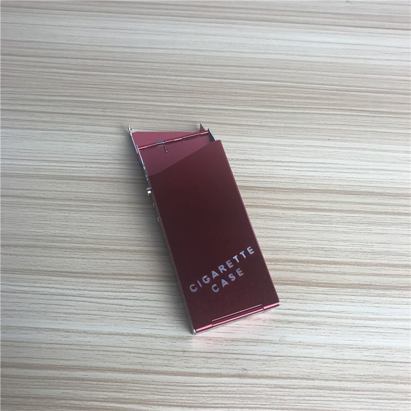 红色	创意超薄香烟盒香烟夹便携男士香烟盒4