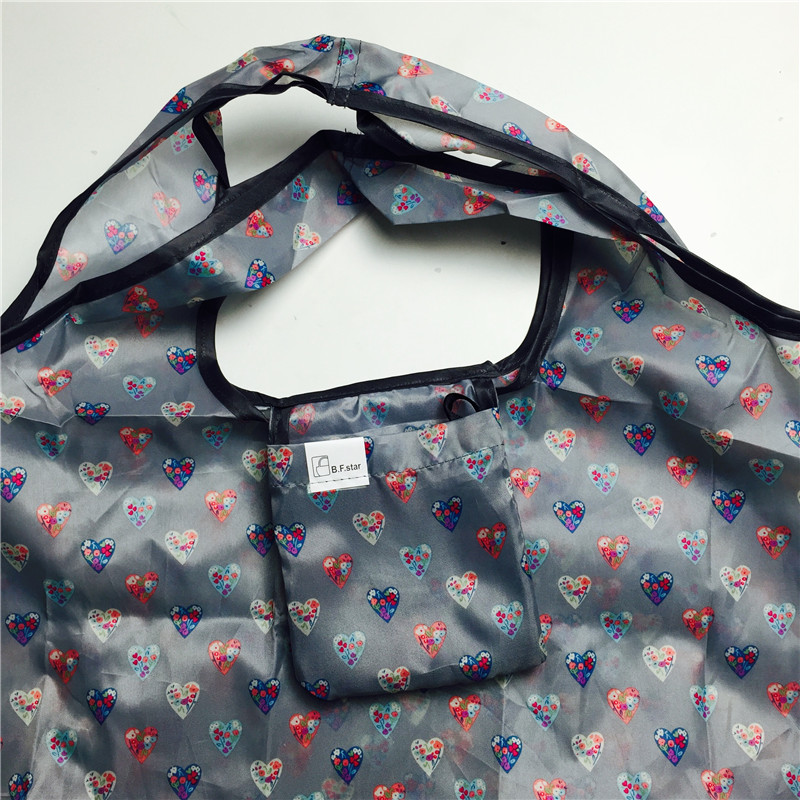 折叠购物袋时尚环保袋买菜包大容量手提袋子 小号4