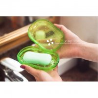 多功能双层有氧皂盒带海绵沥水肥皂盒吸水海绵香皂盒（下单备注颜色）