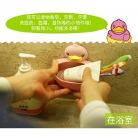 卡通鸭子肥皂盒大号强力吸盘壁挂肥皂架卫生间免打孔韩国简约沥水（下单备注颜色）