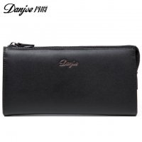 丹爵(DANJUE)手包平纹牛皮商务休闲手抓包男士手包男式多功能钱包D6018