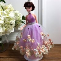 手工制作全身关节可以动婚纱娃娃（配礼盒支架防滑垫）五个一包装，清色装，可零售