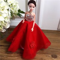 手工制作全身关节可以动婚纱娃娃（配礼盒支架防滑垫）五个一包装，清色装，可零售