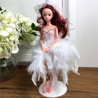 手工制作全身关节可以动婚纱娃娃（配礼盒支架防滑垫）五个一包装，清色装，可零售