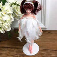 手工制作全身关节可以动婚纱娃娃（配礼盒支架防滑垫）五个一包装，清色装，可零售