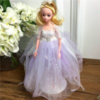 手工制作全身关节可以动婚纱娃娃（配礼盒支架防滑垫）五个一包装，清色装，可零售