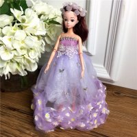 手工制作全身关节可以动婚纱娃娃（配礼盒支架防滑垫）五个一包装，清色装，可零售