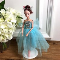 手工制作全身关节可以动婚纱娃娃（配礼盒支架防滑垫）五个一包装，清色装，可零售