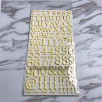 字母贴 黄色