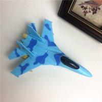 模型飞机 天蓝色战斗飞机模型玩具