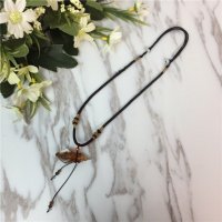 香水精油瓶项链装饰复古香薰琉璃吊坠朱砂胎毛挂件毛衣链饰品女