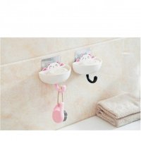 可爱肥猫香皂架创意塑料肥皂置物架 卫生间壁挂式免打孔吸盘