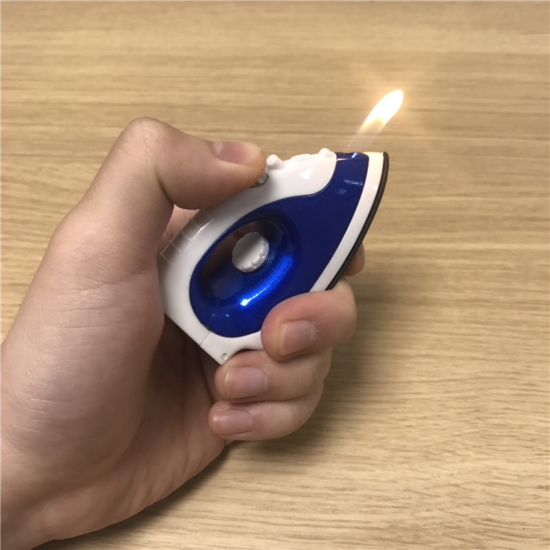 蓝色熨斗造型 创意个性防风打火机创意礼物3