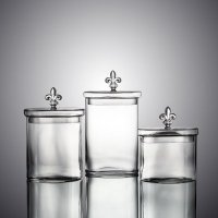 简约玻璃透明储物罐茶叶零食干果厨房收纳瓶展示瓶