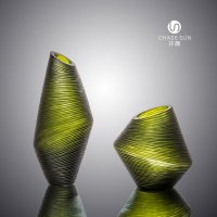 欧式简约风格彩色系列抽象创意玻璃花瓶家居装饰CDC40MK