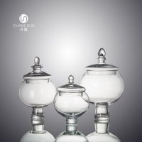 欧式透明系列玻璃储物罐装饰罐书房客厅装饰CDT00160