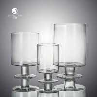 后现代简约透明系列玻璃花瓶家居装饰CDT00191