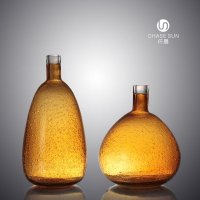 田园简约彩色系列玻璃花瓶家居装饰IR1143-35H