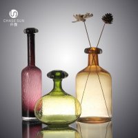 现代欧式彩色系列玻璃花瓶家居装饰IR91442-P