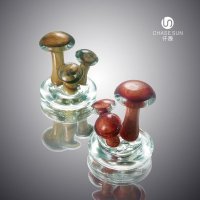 欧式系列玻璃蘑菇造型精品摆件植物摆件家居装饰摆件IR51029R