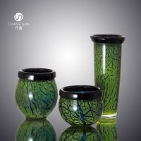 北欧古典彩色系列玻璃花瓶家居装饰CDCP1016