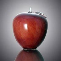 东南亚风格彩色系列苹果玻璃精品摆件水果摆件IR54007-16R