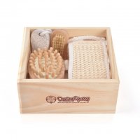 可爱卡通哆啦A梦卫浴套装 浴室套装  剑麻长带+浮石+按摩刷