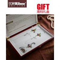 UKAhome 优家陶瓷刀精品优瓷牡丹/青花/青龙E6四件套