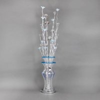 现代时尚手工艺术花瓶落地灯铝线灯具蓝色小清新装饰灯YG-8262