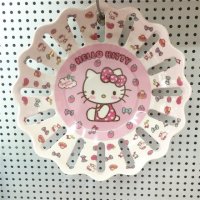 粉色KT 卡通仿瓷水果盘大孔