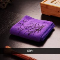 茶具配件中式柔性吸水茶巾（紫色）