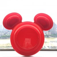 新米奇头碟-造型三格碟儿童餐盘-耐热高温树脂卡通造型碟款
