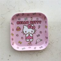 原料树脂耐热高温正方形可爱卡通餐盘