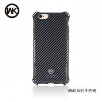 iPhone6P/6/6S/7P/7/8 WK 伯爵新款防摔硅胶手机壳碳纤维纹理款