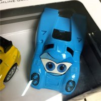 模型车 Q版动物跑车合金模型玩具车两件套