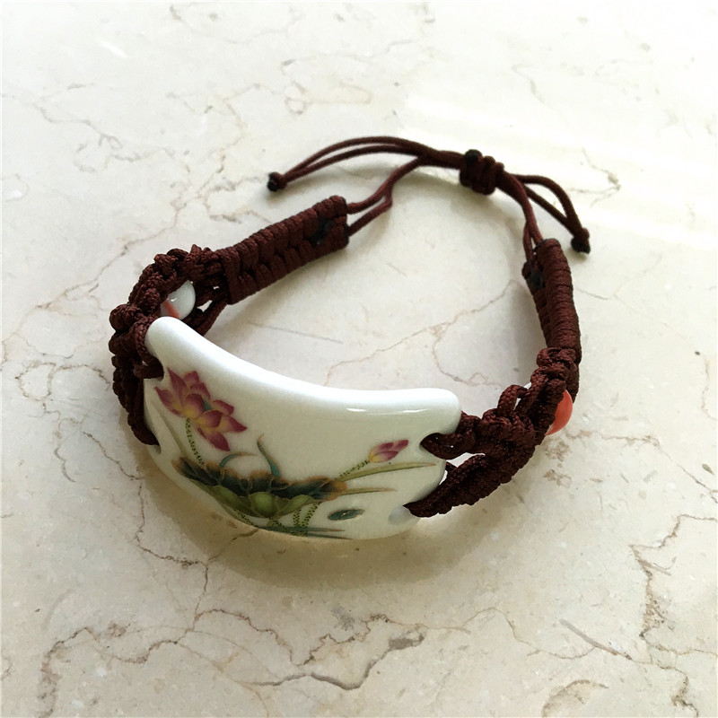 复古手工编织陶瓷手链2
