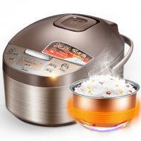 美的（Midea）电饭煲 4L 家用多功能智能迷你电饭锅 MB-WFD4016 巧克力色