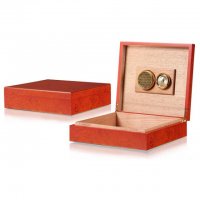 LUXFO小型雪茄盒便携式木质保湿箱雪松木保养盒烟盒